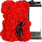 Lācītis no rozēm kastītē, 25x17x16 cm cena un informācija | Citas oriģinālas dāvanas | 220.lv