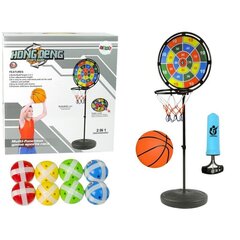Basketbola spēle 2 in 1 LeanToys 170 cm цена и информация | Игры на открытом воздухе | 220.lv