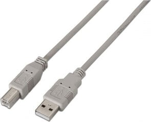 Кабель USB 2.0 A — USB B Aisens A101-0002 Бежевый цена и информация | Кабели и провода | 220.lv