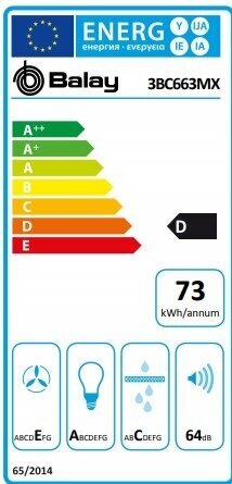 Balay 3BC663MX 60 380 cena un informācija | Tvaika nosūcēji | 220.lv