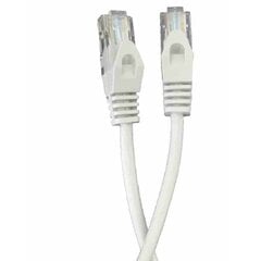 Жесткий сетевой кабель UTP кат. 5е EDM Белый 5 m цена и информация | Кабели и провода | 220.lv