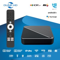 Dune HD Homatics Box R 4K Plus Android TV 11 Box Медиаплеер, Netflix in 4K Dolby Vision & Atmos, Disney, IPTV, 4GB/32GB, WIFI, HDR+ цена и информация | Мультимедийные проигрыватели | 220.lv