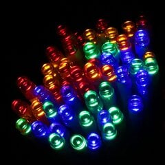 LED lampiņu virtene ar baterijām (120 LED, krāsainas) cena un informācija | Ziemassvētku lampiņas, LED virtenes | 220.lv