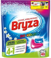 Bryza mazgāšanas kapsulas 4in1 springfresh krāsa 40gab cena un informācija | Veļas mazgāšanas līdzekļi | 220.lv