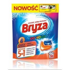 Капсулки для стирки Bryza 5в1, 38 штук, для цветных тканей цена и информация | Средства для стирки | 220.lv