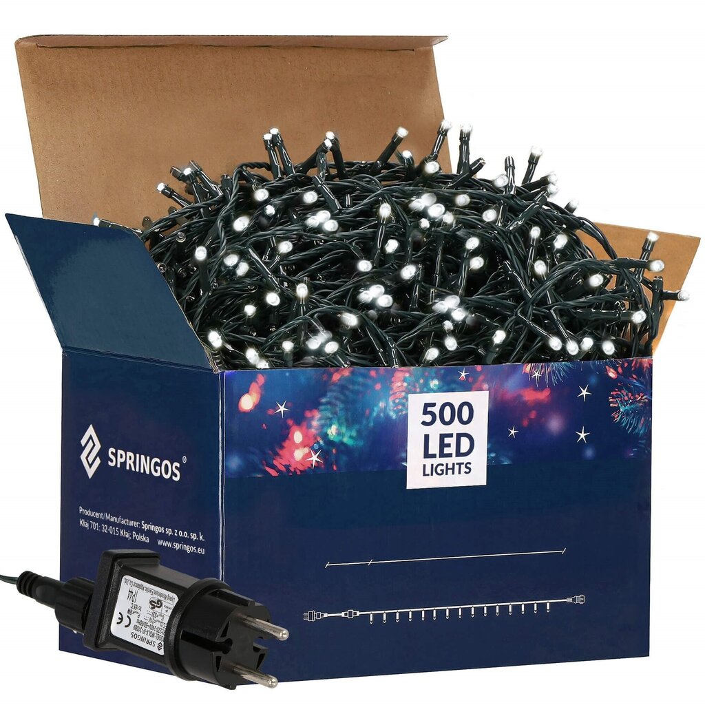 LED lampiņas 500 cena un informācija | Ziemassvētku lampiņas, LED virtenes | 220.lv