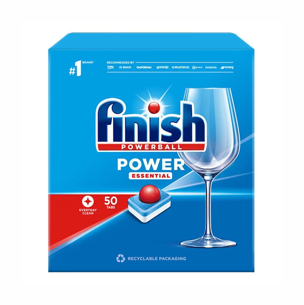 Finish power essential tabletes 50 svaigas цена и информация | Trauku mazgāšanas līdzekļi | 220.lv