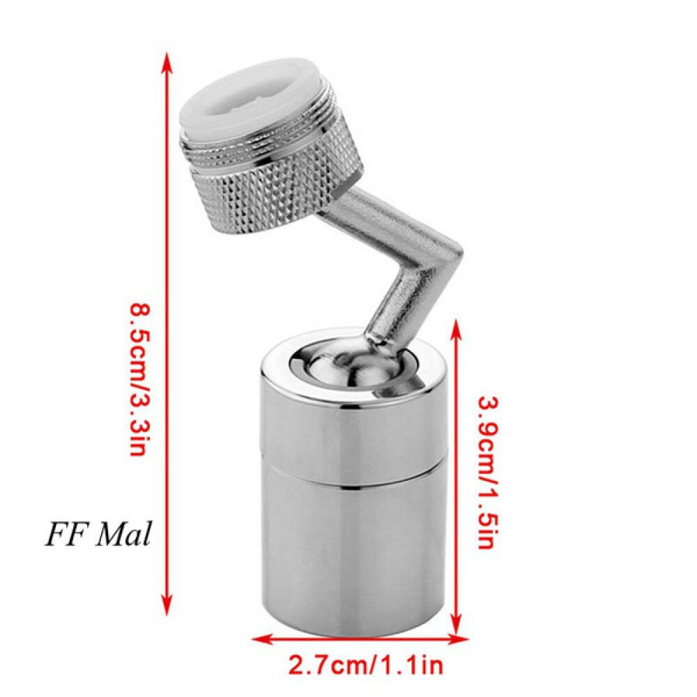 720 grādu rotējams jaucējkrāns izlietnes adaptera smidzinātāja galva cena un informācija | Aksesuāri jaucējkrāniem un dušai | 220.lv