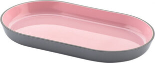 Поднос меламин Красный/Серый овальная (24 x 14 x 2,5 cm) цена и информация | Посуда, тарелки, обеденные сервизы | 220.lv
