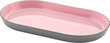 Bigbuy Home Paplāte Melamīna Rozā/Pelēks Ovāls (28 x 16 x 2,5 cm) cena un informācija | Trauki, šķīvji, pusdienu servīzes | 220.lv