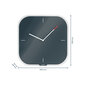 Sienas pulkstenis Leitz Cosy Stikls Pelēks (30 x 4 x 30 cm) cena un informācija | Pulksteņi | 220.lv