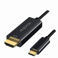 Кабель USB C — HDMI approx! APPC52 цена и информация | Кабели и провода | 220.lv