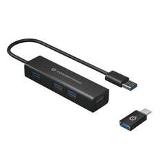 USB Centrmezgls Conceptronic HUBBIES06B цена и информация | Адаптеры и USB разветвители | 220.lv