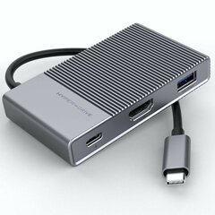 USB Centrmezgls Hyper HD-G206 Pelēks cena un informācija | Adapteri un USB centrmezgli | 220.lv