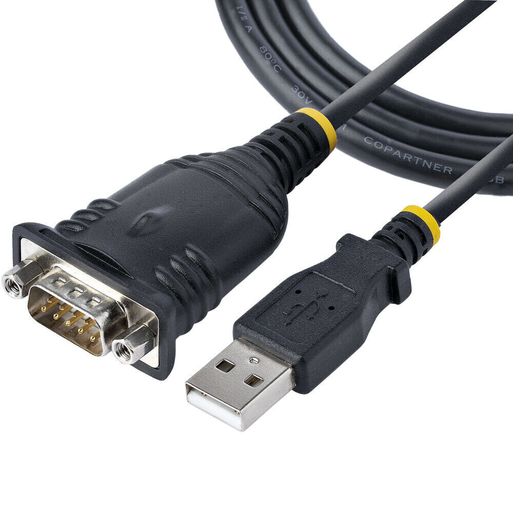 Startech USB porta kabelis 1P3FP-USB-SERIAL, 1 m cena un informācija | Kabeļi un vadi | 220.lv