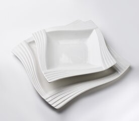 Basic dziļa plāksne, balta цена и информация | Посуда, тарелки, обеденные сервизы | 220.lv