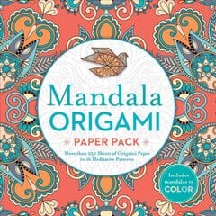 Mandala Origami Paper Pack: More than 250 Sheets of Origami Paper in 16 Meditative Patterns cena un informācija | Mākslas grāmatas | 220.lv
