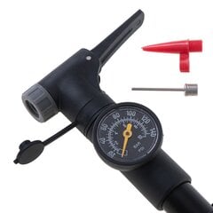 Velosipēdu pumpis ar manometru L-BRNO, ar rokturi cena un informācija | Velo pumpji | 220.lv