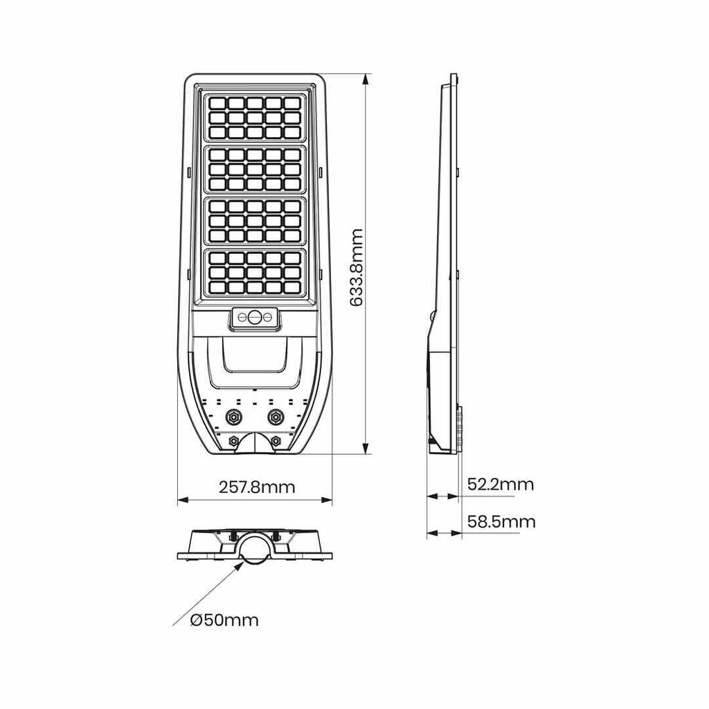 Āra laterna ar saules bateriju Eko-Light 150W 1800lm 6000K cena un informācija | Āra apgaismojums | 220.lv