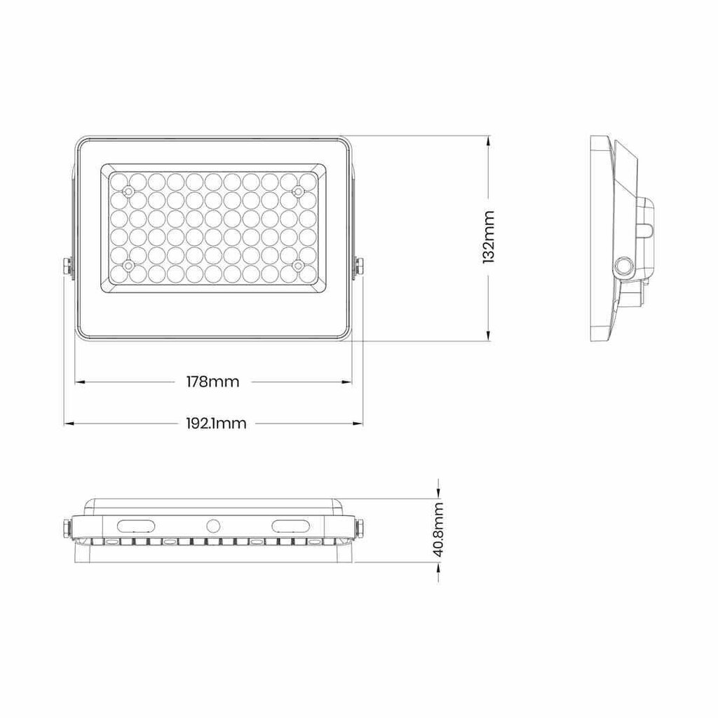 Prožektors Eko-Light Fokus 60W 900lm 6000K cena un informācija | Āra apgaismojums | 220.lv