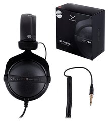 Beyerdynamic DT 770 Pro Black Limited Edition — закрытые студийные наушники цена и информация | Наушники с микрофоном Asus H1 Wireless Чёрный | 220.lv