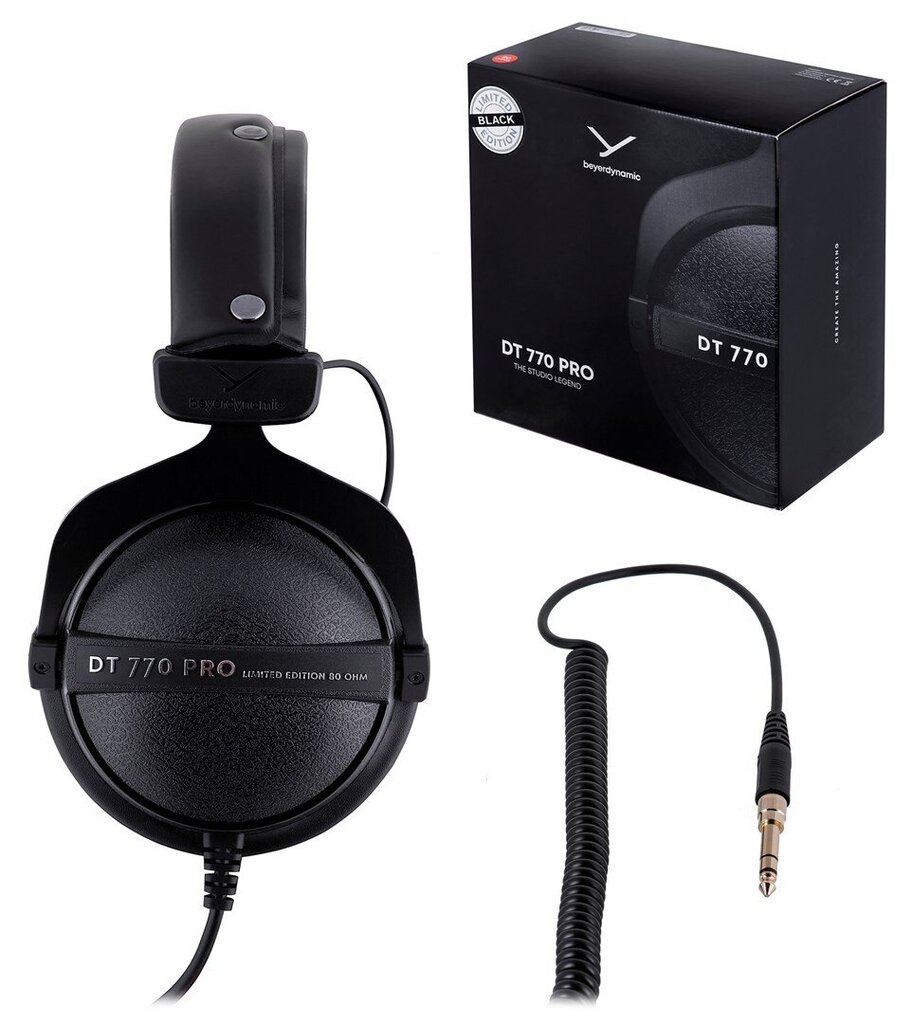 Beyerdynamic DT 770 Pro Black Limited Edition - slēgtas studijas austiņas цена и информация | Austiņas | 220.lv