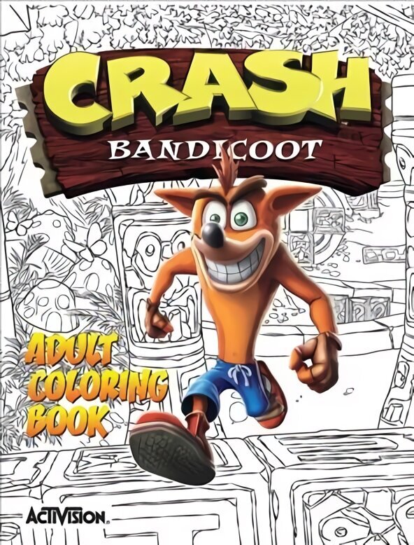 Crash Bandicoot Adult Coloring Book cena un informācija | Grāmatas par veselīgu dzīvesveidu un uzturu | 220.lv