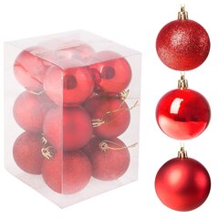 Sarkans Ziemassvētku rotājumu komplekts cena un informācija | Svētku dekorācijas | 220.lv