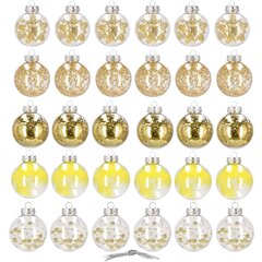 Рождественские шары CA0882, 30 шт. цена и информация | Праздничные декорации | 220.lv