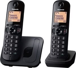 Panasonic KX-TGC212, melns cena un informācija | Stacionārie telefoni | 220.lv