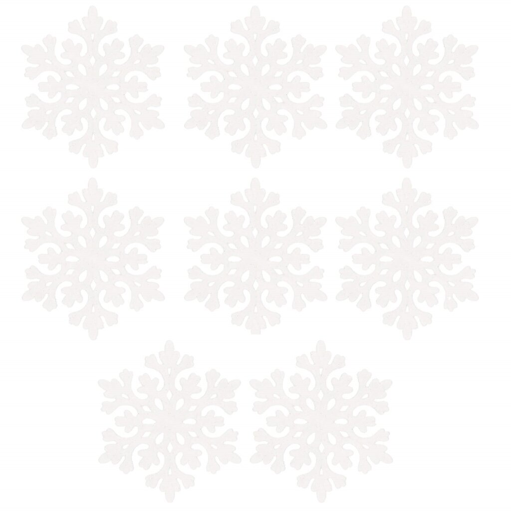 Ziemassvētku rotājums - Sniegpārsla, 8 gab. цена и информация | Svētku dekorācijas | 220.lv