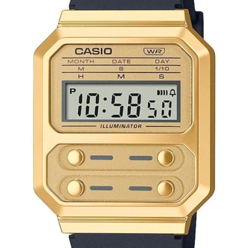 Unisex pulkstenis Casio A100WEFG-9AEF cena un informācija | Sieviešu pulksteņi | 220.lv