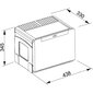 Franke miskaste Cube 50, 2 x 14l cena un informācija | Miskastes | 220.lv