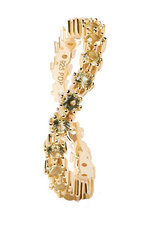 PDPAOLA Элегантное позолоченное кольцо с цирконами GREEN TIDE золотое кольцо AN01-461 цена и информация | Кольца | 220.lv