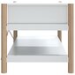 vidaXL kafijas galdiņš, balts, 82x48x45 cm, inženierijas koks cena un informācija | Žurnālgaldiņi | 220.lv