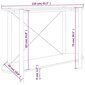 vidaXL konsoles galds, balts, 110x38x75 cm, inženierijas koks cena un informācija | Konsoles galdiņi | 220.lv