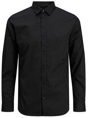 Vīriešu krekls JJJOE Slim Fit KREKLS LS PLAIN PS Slim Fit 12200623 Melns cena un informācija | Vīriešu krekli | 220.lv