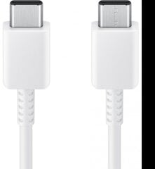 EP-DW767JWE Samsung USB-C|USB-C Data Cable 3A 1.8m White (OOB Bulk) цена и информация | Кабели и провода | 220.lv