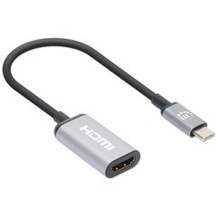 Adapteris Manhattan USB-C 3.2 i HDMI 4K*60Hz cena un informācija | Manhattan Datortehnika | 220.lv