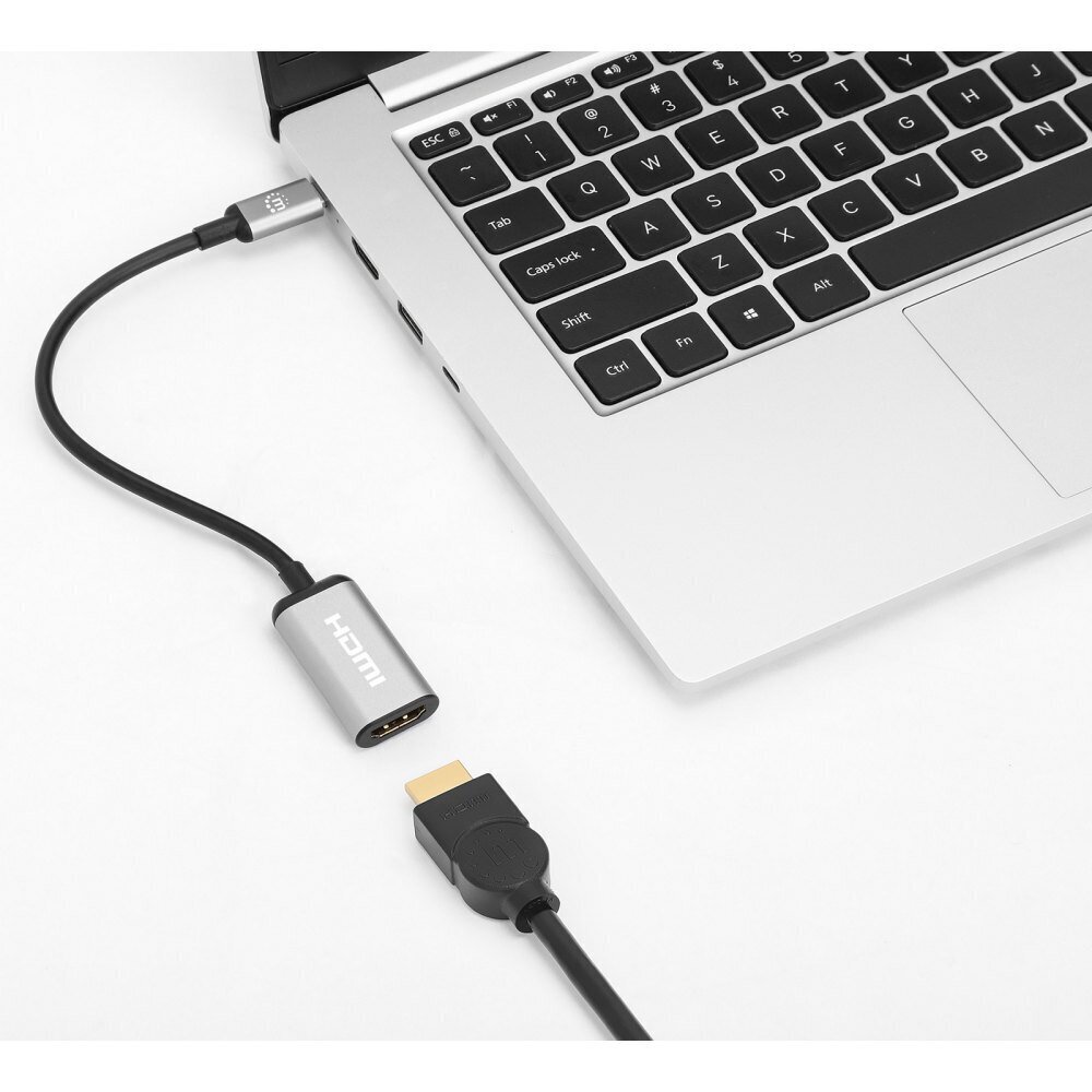 Adapteris Manhattan USB-C 3.2 i HDMI 4K*60Hz цена и информация | Adapteri un USB centrmezgli | 220.lv