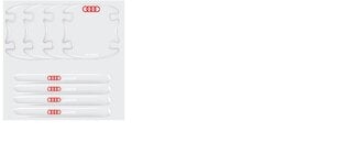 Защитные наклейки Audi на дверные ручки цена и информация | Авто принадлежности | 220.lv