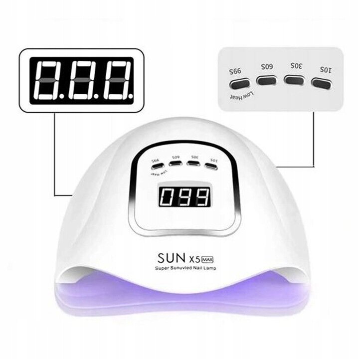 Sun X5 MAX UV LED 80W cena un informācija | Pedikīra, manikīra piederumi | 220.lv