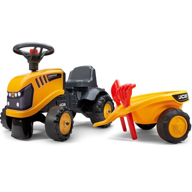 Falk traktors ar piekabi, oranžs cena un informācija | Rotaļlietas zīdaiņiem | 220.lv