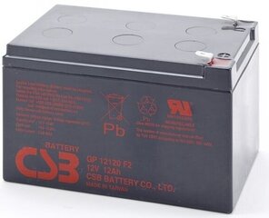 Аккумулятор CSB GP12120F2, 12В, 12Ач цена и информация | Аккумуляторы | 220.lv