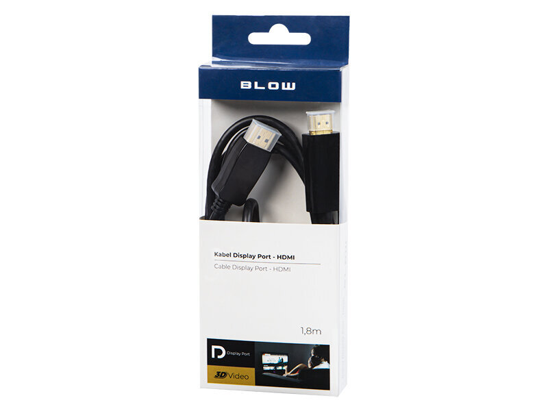 Kabelis HDMI - DisplayPort, 1.8m cena un informācija | Kabeļi un vadi | 220.lv