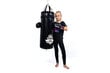 Pildīts boksa maiss bērniem, 80 cm, 15 kg, Melnā krāsā cena un informācija | Bokss un austrumu cīņas | 220.lv