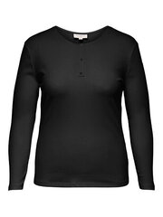 Sieviešu t-krekls CARADDA Regular Fit 15266971 Melns cena un informācija | T-krekli sievietēm | 220.lv