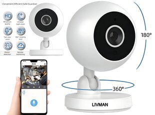 С проводной мини-камерой наблюдения WIFI Full HD Smart Camera цена и информация | Камеры видеонаблюдения | 220.lv