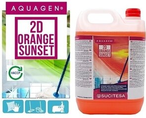 Grīdas tīrītājs Aquagen 2D Orange Sunset, 5 l cena un informācija | Tīrīšanas līdzekļi | 220.lv