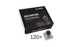 Glorious PC Gaming Race Kailh Box Brown Tactile & Silent 120 vnt cena un informācija | Klaviatūras | 220.lv